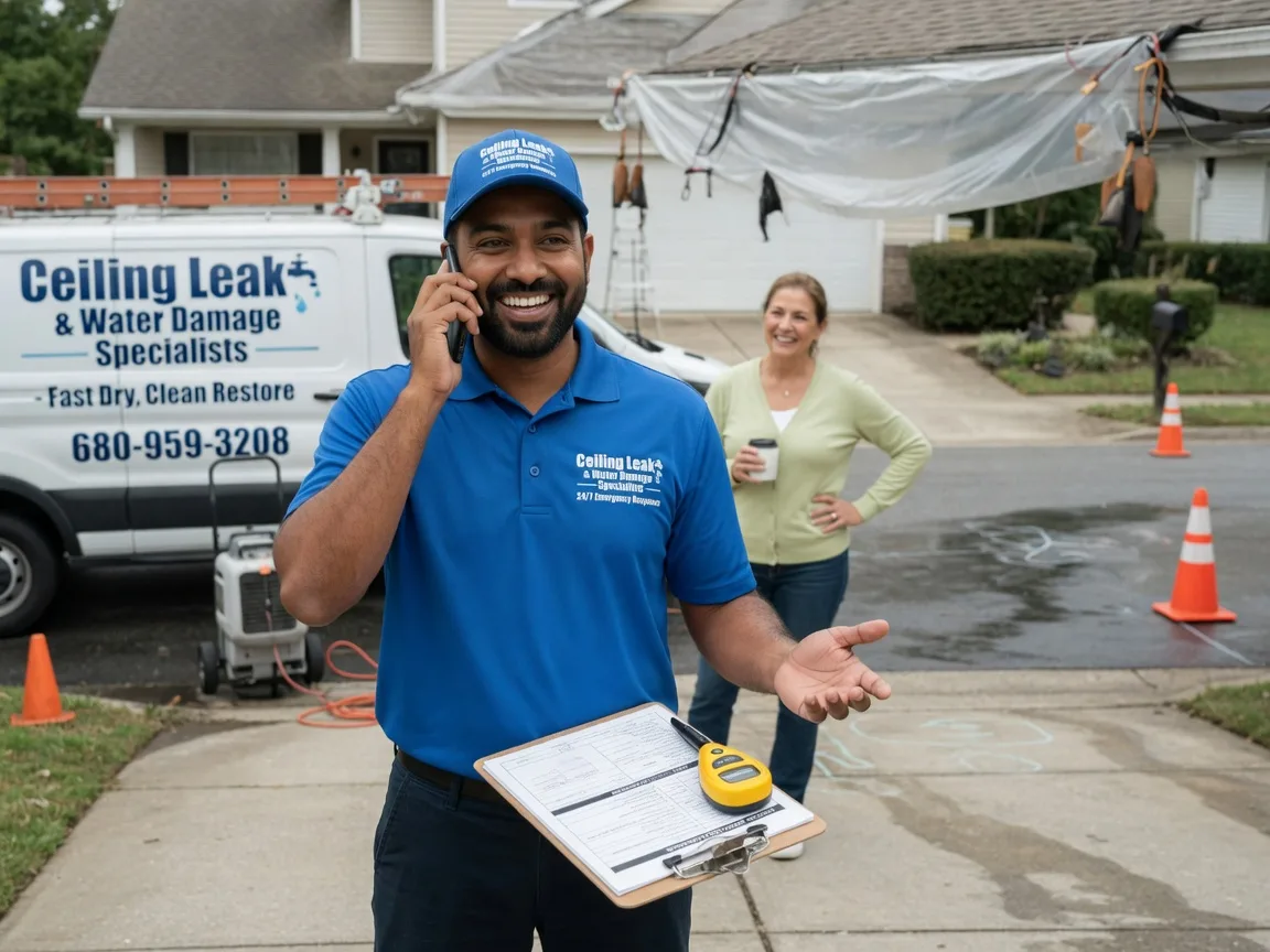 Ceiling Leak Cleanup Hanlontown, IA FAQs